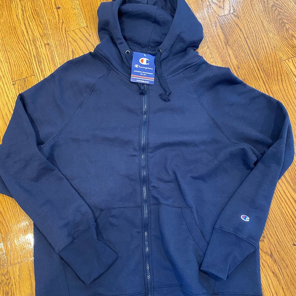 Champion Hoodie Womens Zip-up Large.